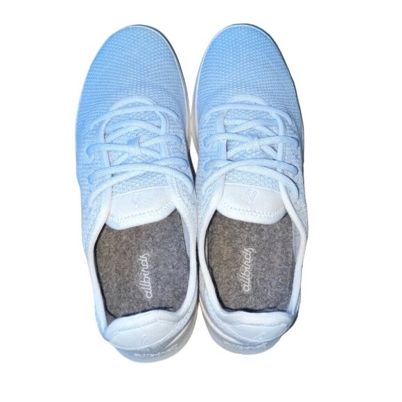 AllBirds ReRun Men's Clarity Blue & White Tree Runner Running Shoes Size M9 - Picture 7 of 9